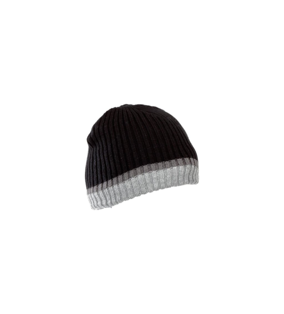 Czapka akrylowa z ociepliną czarno - szara LAHTI PRO