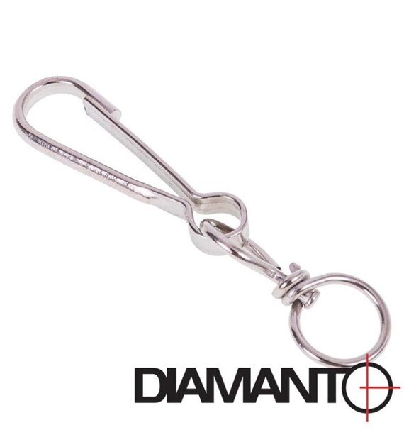 Spinacz z okrętką 70mm DIAMANTO