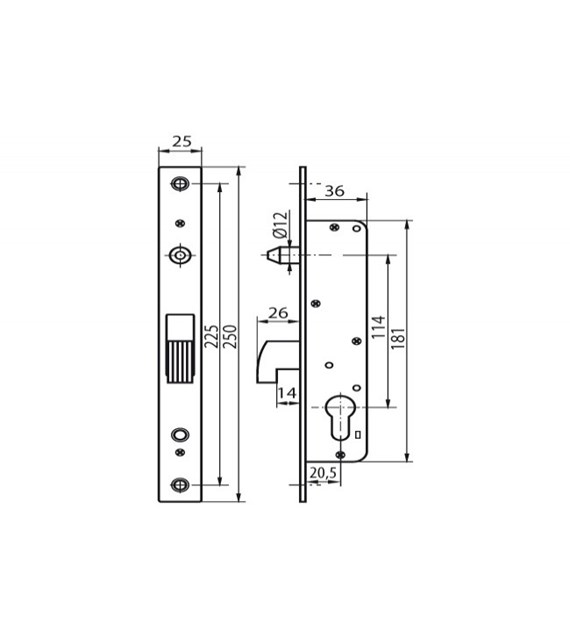 Zamek hakowy H-40 KOWAL