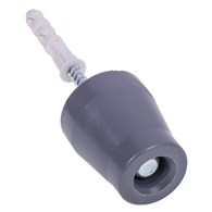 Odbój drzwiowy gumowy średni SZARY