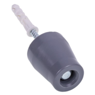 Odbój drzwiowy gumowy średni SZARY