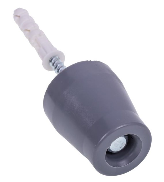 Odbój drzwiowy gumowy średni SZARY