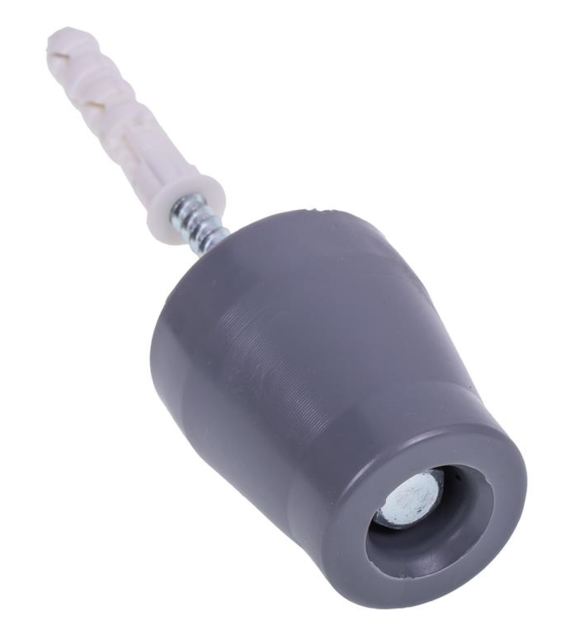 Odbój drzwiowy gumowy średni SZARY