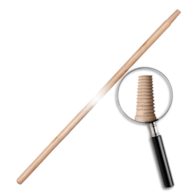 Trzonek lakierowany gwint IT 24x1200mm