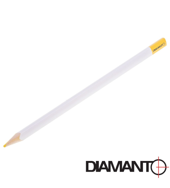Ołówek do szkła i glazury 240mm - żółty, trójkątny DIAMANTO