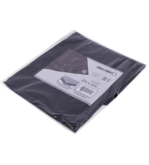Plandeka czarna 2 x 3m DIAMANTO