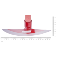 Motyczka CZERWONA oprawna półokrągła 220mm