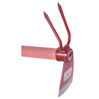 Motyczka CZERWONA oprawna 75mm+widełki