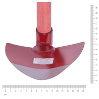 Motyczka CZERWONA oprawna sercowa 160mm