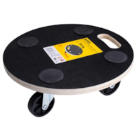 Platforma transportowa 380 mm udźwig 200 kg okrągła laminowana DREL