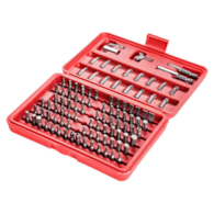 Zestaw końcówek wkrętakowych z uchwytem magnetycznym CrV 100 szt