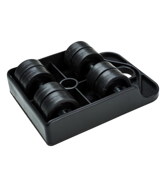 Rolki transportowe do mebli 103 x 79 mm udźwig 150 kg kółka plastikowe