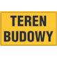 Tablica informacyjna 20x33cm TEREN BUDOWY