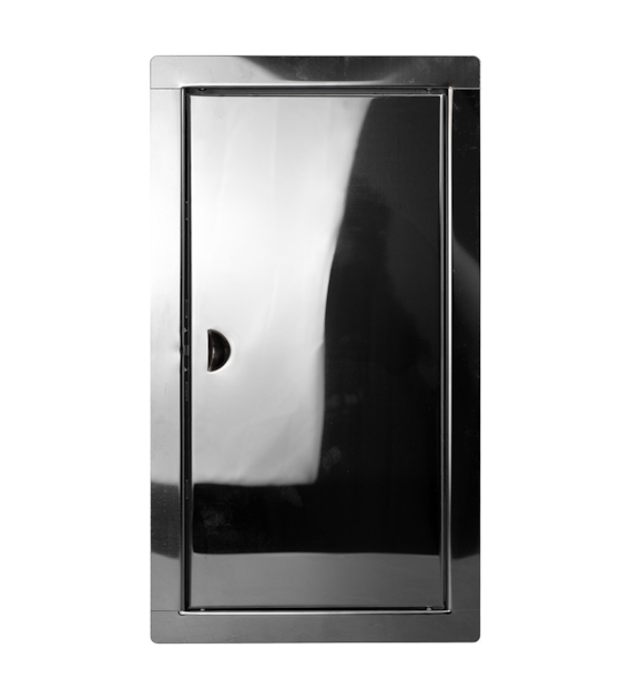 Drzwiczki rewizyjne nierdzewne zatrzask 20x35cm (wew. 15x30)