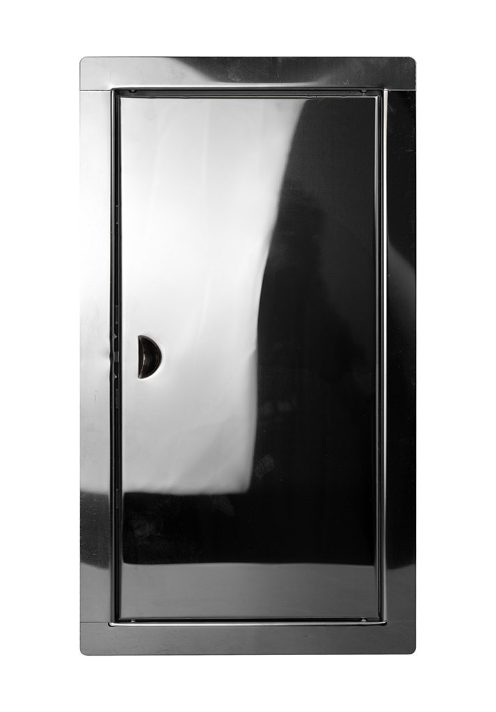 Drzwiczki rewizyjne nierdzewne zatrzask 20x35cm (wew. 15x30)