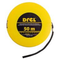 Taśma miernicza stalowa 50 m, 10 mm DREL