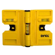 Poziomica z trzema libellami i magnesami do osadzania słupków DREL