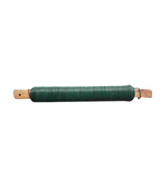 Drut ogrodniczy powlekany PCV 0,9mm x 30m nawinięty na drewnie (zielony)