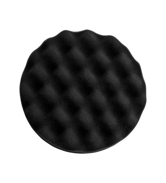 WAART Gąbka polerska czarna miękka karbowana 80mm na rzep