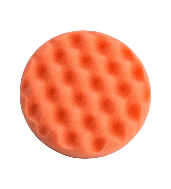 WAART Gąbka polerska karbowana średnia pomarańczowa 150mm na rzep