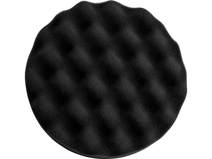 WAART Gąbka polerska czarna miękka karbowana 150mm
