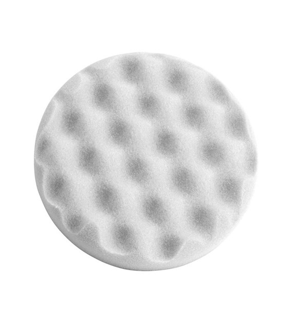 WAART Gąbka polerska twarda biała karbowana 80 mm na rzep