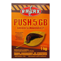 Trutka - granulat na ślimaki PUSH 5GB, w kartonie 1kg RAPAX