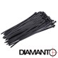 Opaska kablowa 7,6 x 300 czarna DIAMANTO