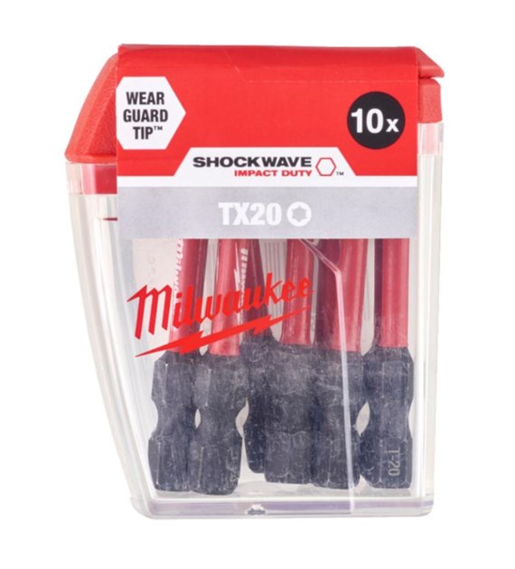 MILWAUKEE BIT SHOCKWAVE CD TX 20/50mm (10szt.)