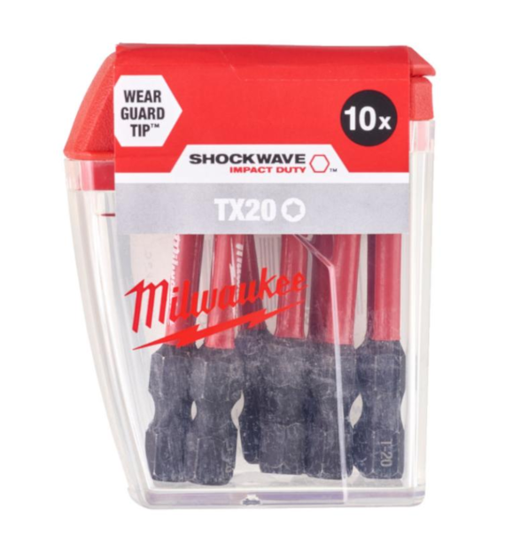 MILWAUKEE BIT SHOCKWAVE CD TX 20/50mm (10szt.)