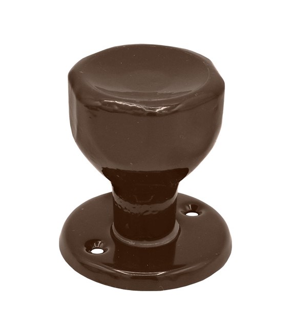 Gałka drzwiowa stała brązowa