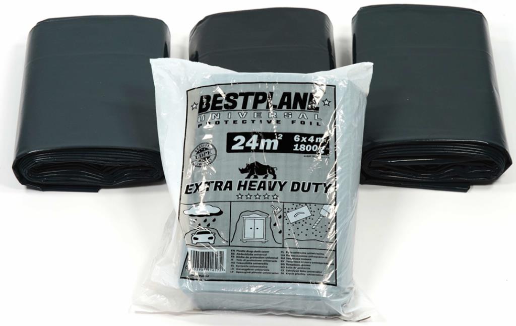 Folia ochronna BESTPLANE 6x4m Extra Heavy 1800g
