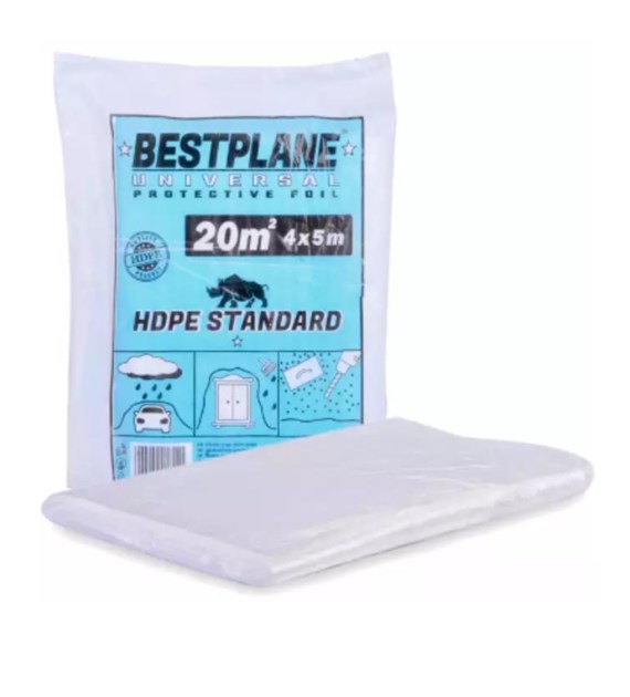 Folia ochronna BESTPLANE 4x5m cienka 53g