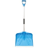 Łopata do śniegu plastikowa z trzonem aluminiowym prostym