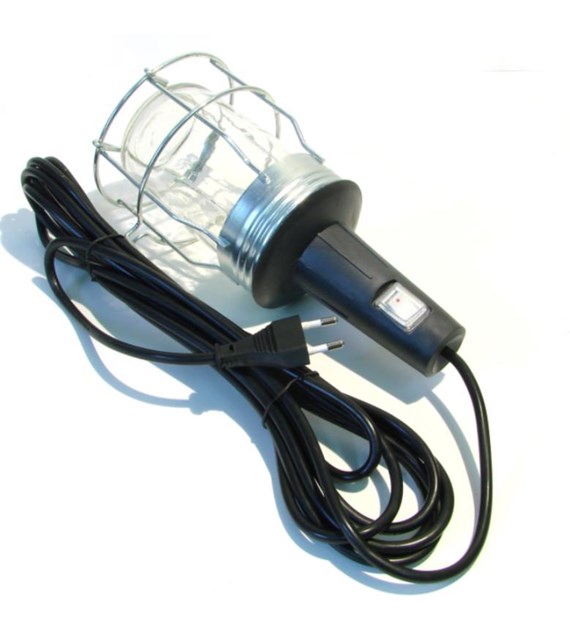 Lampa przenośna warsztatowa 230V osłona metalowa CE NWWW