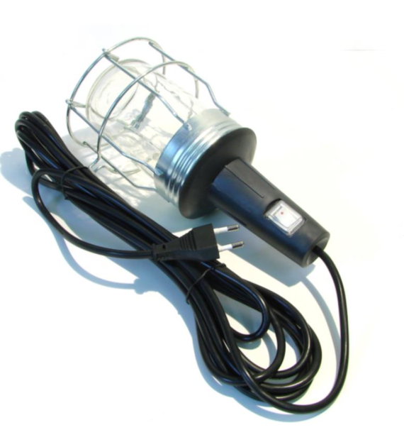 Lampa przenośna warsztatowa 230V osłona metalowa CE NWWW