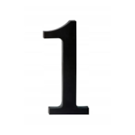 Cyfra na dom plastikowa 17,5cm CZARNA 1