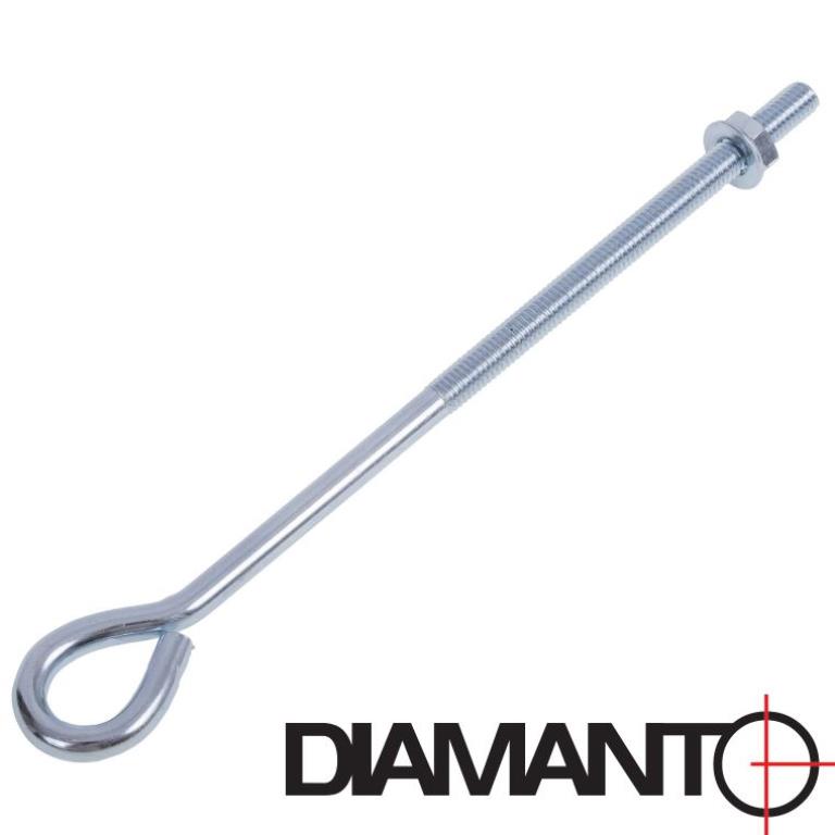 Naciągi do siatki ocynkowane 6 oczko zamknięte DIAMANTO