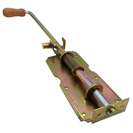 Zasuwa sprężynowa+drewno ocynk 480mm duża