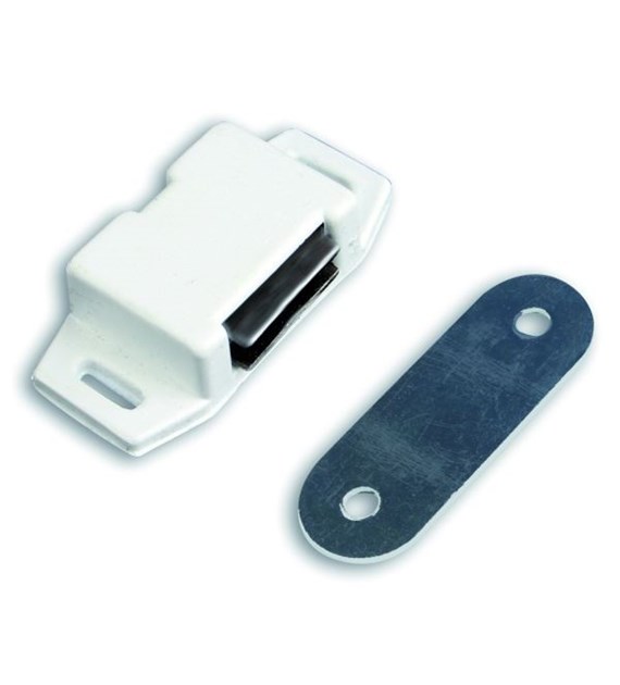 Zamek meblowy magnetyczny - BIAŁY