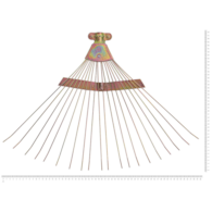 Grabie wachlarzowe regulowane n/opr ocynk żółty