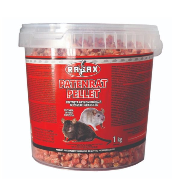 Trutka - granulat na gryzonie (myszy i szczury) Patenrat pellet 1kg RAPAX