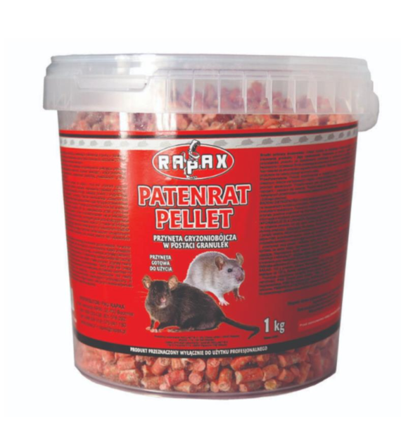 Trutka - granulat na gryzonie (myszy i szczury) Patenrat pellet 1kg RAPAX