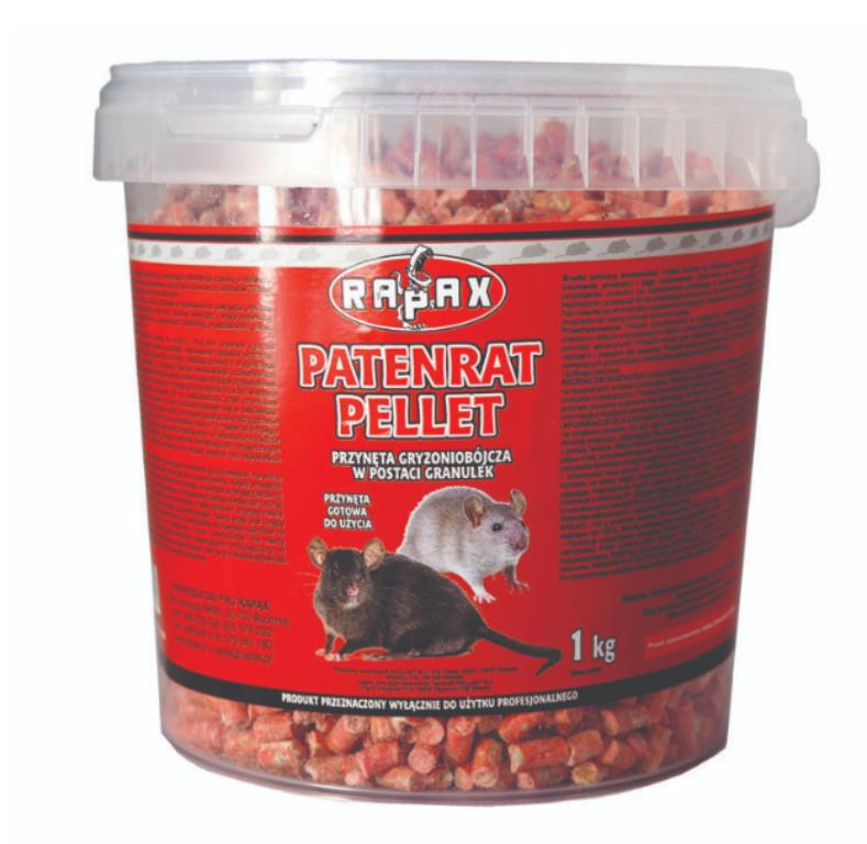 Trutka - granulat na gryzonie (myszy i szczury) Patenrat pellet 1kg RAPAX