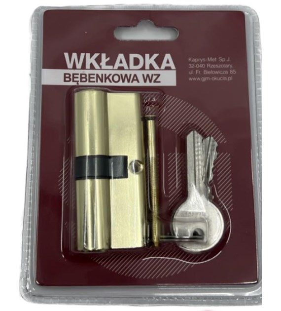 Wkładka drzwiowa GJM WZ-30/30 mosiądz