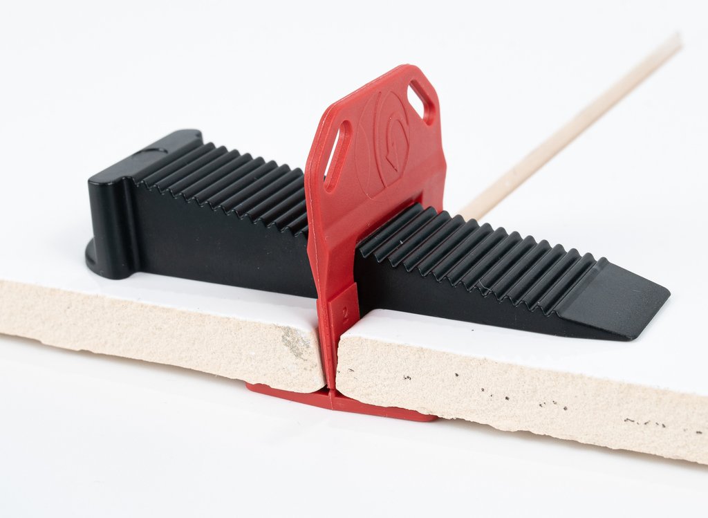 Zestaw do poziomowania płytek (wiaderko) klips 2,0mm-240szt, klin-80szt