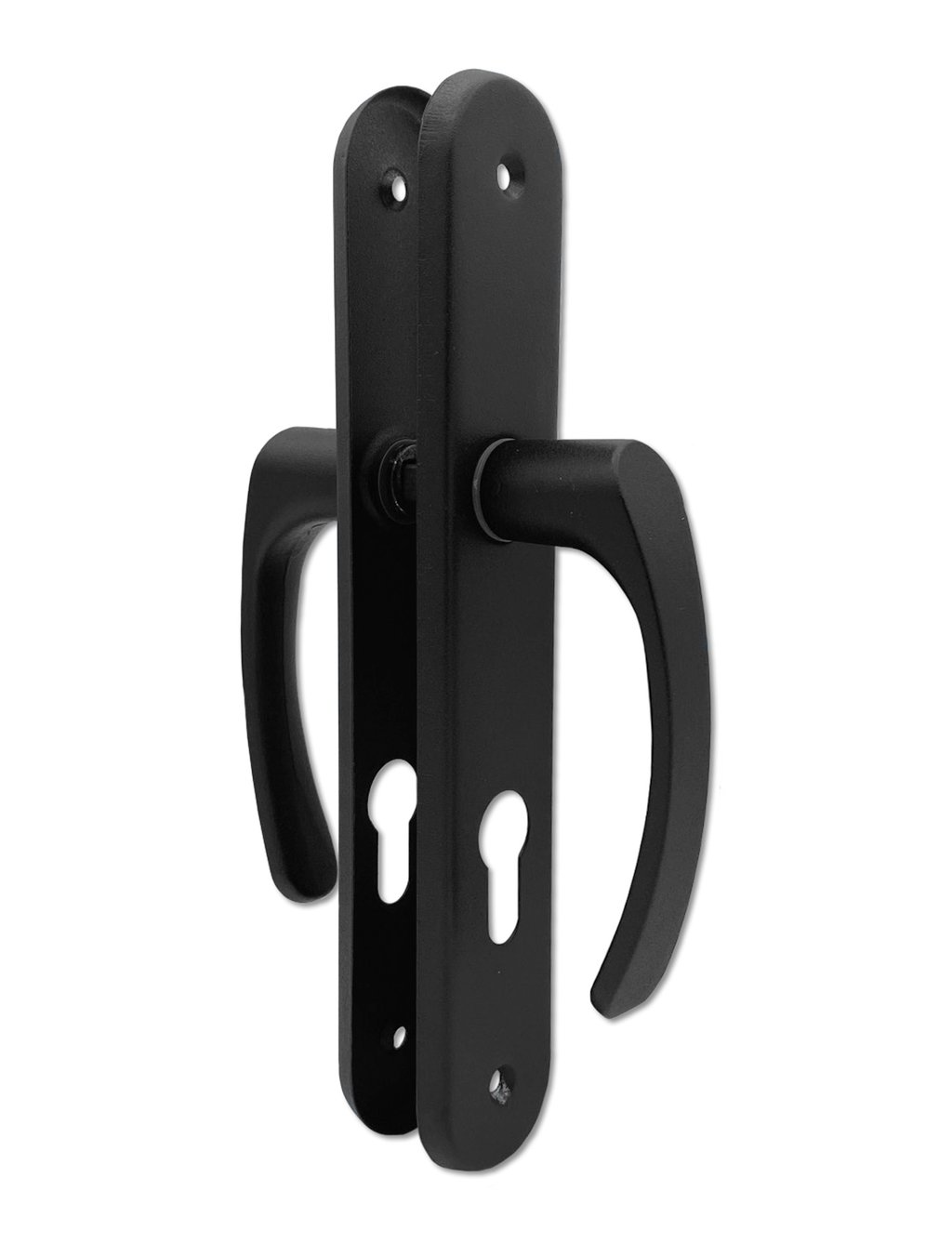 Klamka drzwiowa seger.długi szyld  60WKŁ. CZARNY