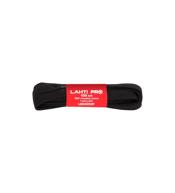 Sznurowadła płaskie czarne 120cm LAHTI PRO