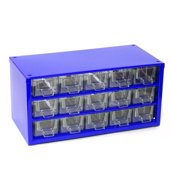 Organizer metalowy, 15-szuflad