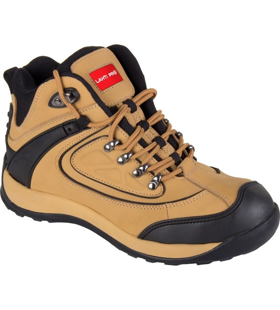 Buty robocze trzewiki nubukowe miodowo - czarne rozm. 40, LAHTI PRO, CE